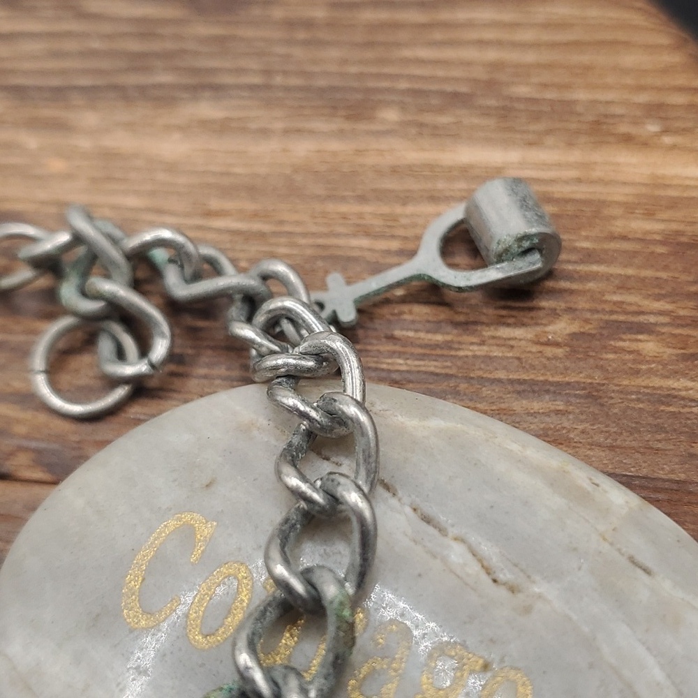 Antique good‎ luck charm bracelet heirloom B3119 - Picture 3 of 4